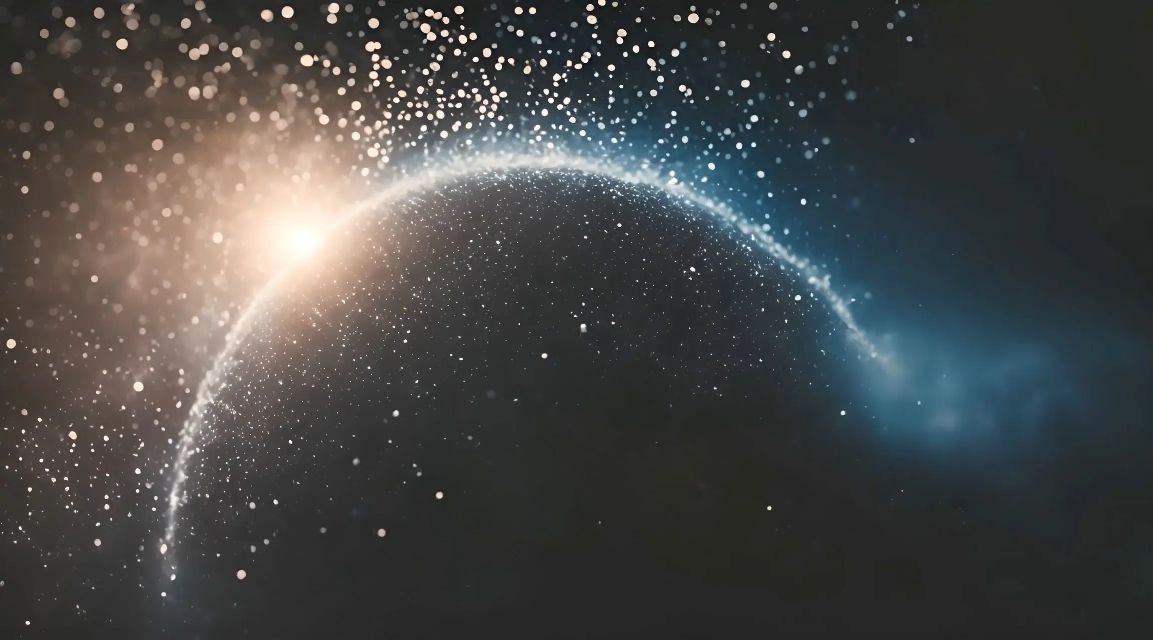 Celestial Light Particles Space Backdrop Loop